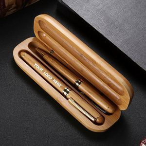 Ensemble de stylos en bois de rose personnalisés - Stylos en bois avec logo personnalisé pour cadeaux d'entreprise - Product Image 1