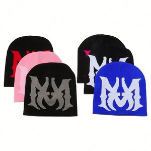 Bonnet chaud d'extérieur automne-hiver 2024, style européen et américain, avec lettres jacquard et logo personnalisé - Product Image 3