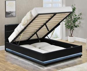 Wholesale Double Size Leather Bed Frame With <strong>Storage</strong> - Product Image 6