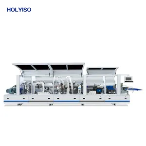 HOLYISO KIE-468J automatic multi functions woodworking machinery wood veneer board edge banding machine with gluing pre milling