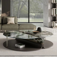 Table basse moderne de luxe sur mesure, design créatif de table basse à motifs, pour la maison, l'hôtel, la table à thé, le salon