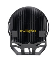 Phare rond de 9 pouces 185W 12V 24V LED 16500LM avec boîtier en aluminium moulé sous pression pour camion 4x4, voiture, UTV, ATV