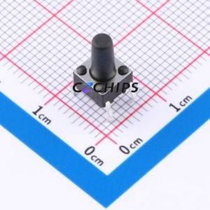 ZX-QC-ZC6610526 Tactile Switch Through hole Component (THT),6x6mm Switch Single Pole Single Throw Round Button Through Hole 6mm - Product Image 1