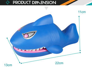 En gros chanceux jeu nouveauté drôle morsure requin jouet avec son et lumière - Product Image 5