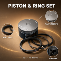 Chery S07 X70 Series Piston Assembly With Rings Ref.E4T15B-1004015 High Precision Matching Replacement Set