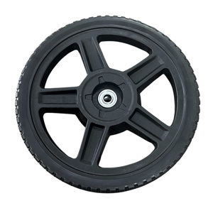 Roue anti-crevaison LW1200 12x1.75 pour tondeuse à gazon, pneu de 12 pouces pour réservoir de déchets portable de camping-car, jante en plastique à 5 rayons, roulement à billes, pièce pour chariot de jardin - Product Image 3