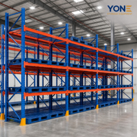 Étagère de stockage d'entrepôt en acier sur mesure, rayonnage sélectif industriel robuste pour la distribution