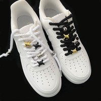 Vente Flash : Breloques Métalliques pour Lacets, Nouveaux Accessoires de Chaussures AF1, Boucles pour Lacets AJ