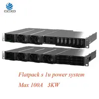 Eltek Flatpack S Compact HE 1U sistemi di alimentazione 19 pollici 48V DC alimentatore CTOS0301.xxx Max 100A con 3 pezzi Flatpack S 48/1000 HE