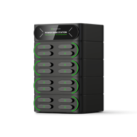 Stations de recharge portables intelligentes pour l'extérieur Batterie empilable 6000 à partage automatique Distributeur automatique de batteries avec bouton pour les entreprises