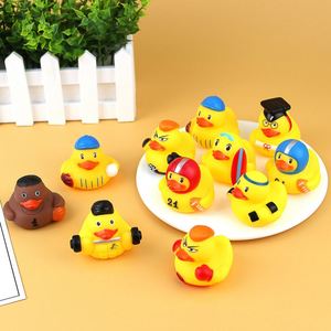 1 Uds. Pato deportivo creativo juguete bebé baño juguetes patos de goma para verano playa piscina actividad patos flotantes bañera juguete para niños pequeños - Product Image 5