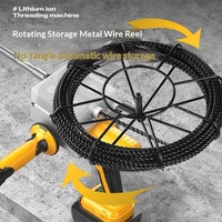 Tire-câble électrique sans fil haute puissance, enfileur automatique de câbles, outil portable pour le tirage et l'enfilage de fils
