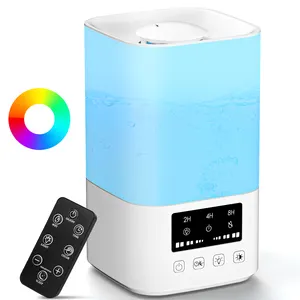 2.5L High Quality Cool Mist Humidifier Easy Top Fill 2H/4H/8H Timing Whisper Humidifier Portable for Home Office Car