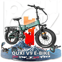 Pour OUXI V9 250W vélo électrique pliant haute performance avec gros pneu EU/DE Stock 3-7 jours de livraison