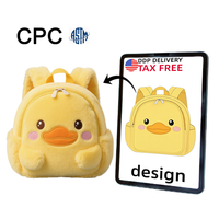Sac à dos en peluche ours en peluche dessin animé Kawaii sac d'école en peluche Kawaii doux et chaud personnalisé peluche