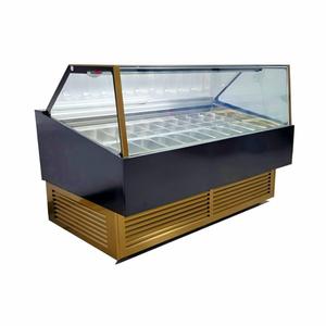 Ý Sang Trọng Truy Cập Hiển Thị Hàng Đầu Showcase Trường Hợp Máy LED Ánh Sáng Gelato <span class=keywords><strong>Ice</strong></span> <span class=keywords><strong>Cream</strong></span> Tủ Lạnh Cho Thịt Và Bánh Lưu Trữ - Product Image 1