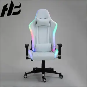 En rahat Rgb oyun sandalyesi çin oyun sandalyesi özel Logo ayarlanabilir parlaklık renk eşleştirme