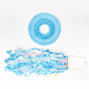 Lanterna di Carta Fai-da-Te a Tema Sirena per Pasqua e Feste Estive in Spiaggia, Decorazioni da Parete per Primo Compleanno Bambine - Product Image 4