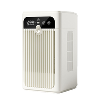 Ventilateur tour évaporatif silencieux avec humidificateur, commande tactile, alimentation USB/batterie