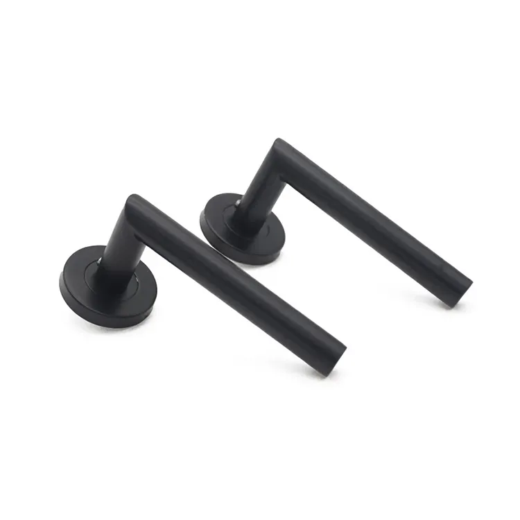 Hot Selling Widely Used Door And Window Accessories Fireproof Matte Black Lever Handle For House