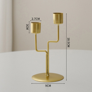 Candelabro de metal negro, candelabro alto de hierro, centro de mesa, portavelas para bodas, fiestas y decoración del hogar. - Product Image 3