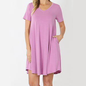 Super doux non transparent casual vêtements quotidiens été dames femmes maternité t-shirt <span class=keywords><strong>robe</strong></span> - Product Image 5