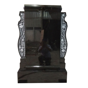 Великобритания, Гравировальный камень, античный камень, чистый надгробный камень, черный гранитный памятник - Product Image 3