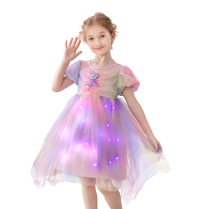 Elegante abito da principessa ispirato a <span class=keywords><strong>Elsa</strong></span> & Echo mantella gonfiabile per feste <span class=keywords><strong>di</strong></span> compleanno e natale feste TV e film per bambini - Product Image 1