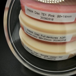 Bloques Dentales de PMMA Transparente Yueci, Disco Redondo de 98 mm <span class=keywords><strong>para</strong></span> Fresado de Prótesis Dentales en Laboratorio CAD/CAM con 99.9% de Pureza - Product Image 1