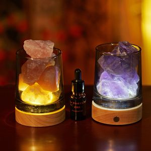 Diffuseur de parfum en pierre brute de cristal naturel, lampe aromathérapie, <span class=keywords><strong>ornement</strong></span> de bureau pour la maison, cadeau, vente en gros transfrontalière, mariage - Product Image 4