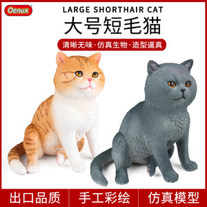 ของเล่นจำลองสัตว์สำหรับเด็ก รุ่น yxs <span class=keywords><strong>แมว</strong></span>พันธุ์ชอร์ตแฮร์สีน้ำเงินขนาดใหญ่ ของขวัญตกแต่งเพื่อการเรียนรู้ - Product Image 1