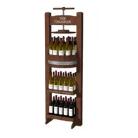 Creative Custom Floor Standing Wine Bottle Liquor Displays Rack