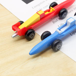 Stylo à bille de style voiture de course F1 pour enfants, apprentissage, plastique, encre noire/bleue, 14 cm - Product Image 4