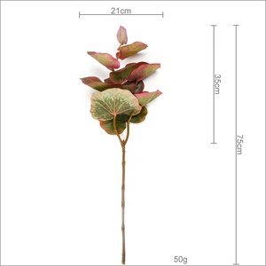 Usine En Gros 72 cm feuille de papillon <span class=keywords><strong>rouge</strong></span> feuilles <span class=keywords><strong>feuillage</strong></span> artificiel pour la décoration - Product Image 2