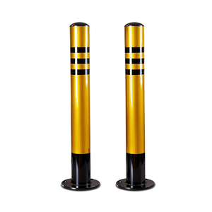 Staalpijp waarschuwingspaal reflecterende anti-botsing paal tankstation vaste paal auto stopper wegbeveiliging parkeerbarrière - Product Image 4
