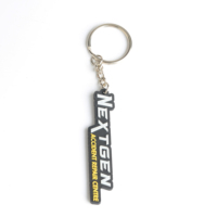 Porte-clés en PVC souple durable personnalisable, impression numérique UV avec logo personnalisé, cadeaux souvenirs OEM, organisation des clés de voiture, promotionnel