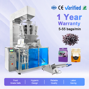 Machine de remplissage automatique haute productivité pour l'emballage de sacs de céréales et de riz noir destinés aux fabricants d'emballages alimentaires - Product Image 1