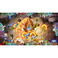 Table de jeu de pêche QIQU pour 6 joueurs, finition noire, en métal, jeu de pêche Vgame Dragon VS Phoenix, plateau de jeu de tir à la pêche, version anglaise