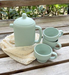 Juego <span class=keywords><strong>de</strong></span> Té <span class=keywords><strong>de</strong></span> Silicona para Bebés, Estilo Moderno, Juguetes <span class=keywords><strong>de</strong></span> <span class=keywords><strong>Cocina</strong></span>, Incluye Tetera para Niños Pequeños - Product Image 5