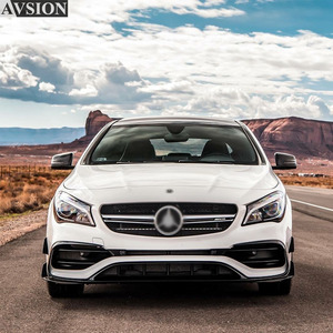 Kit de carrocería de parachoques automotriz Facelift para Mercedes Benz <span class=keywords><strong>CLA</strong></span> clase W117 2013-2019 cambio a estilo CLA45 <span class=keywords><strong>AMG</strong></span> incluye parachoques delantero - Product Image 2