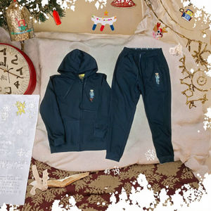 Conjunto de Cárdigan Casual para Hombre, Cuello en V, 100% Algodón Transpirable, Estampado Animal, Nuevo Modelo Paul Bear con Logotipo Bordado Personalizado, Cierre de Cremallera para Invierno - Product Image 3