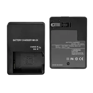 <span class=keywords><strong>Chargeur</strong></span> MH-24 pour appareil photo Nikon EN-EL14 14A, batterie P7000 P7100 D3100 D5100 <span class=keywords><strong>D3200</strong></span> charge murale à insertion directe standard américaine - Product Image 1