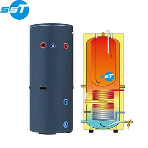SST tùy chỉnh 100L 200L 300L 500L Máy nước nóng nồi hơi nước nóng bơm nhiệt trong nước bể chứa nước bằng thép không gỉ