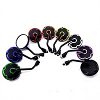 Rétroviseur universel robuste en plastique et fer de 10 mm Yu Shan SH-2537 modifié pour motos, tricycles et véhicules électriques
