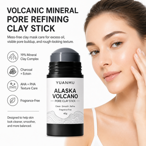 Nazik Peeling Etkili Yağ Kontrolü Gözenek Bakımı Alaska <span class=keywords><strong>Volkan</strong></span>ı Gözenek Kili Çubuğu Derin Gözenek Temizleyici Siyah Nokta Giderici Yüz Maskesi Çubuğu - Product Image 2