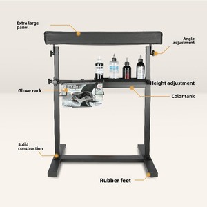 ที่วาง<span class=keywords><strong>มือ</strong></span>สักลายอเนกประสงค์ ปรับระดับได้ แผ่นรองขนาดใหญ่พิเศษ <span class=keywords><strong>เสริม</strong></span>โครงโลหะ พับเก็บได้ ปรับความสูงได้ น้ำหนัก 7.1 กก. - Product Image 1