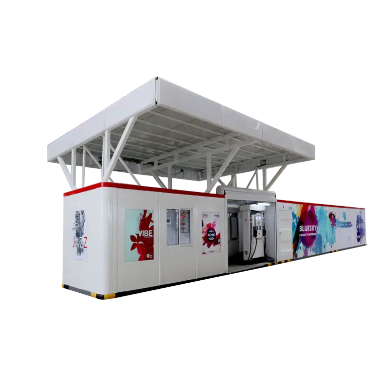 Nuovo arrivo 40FT contenitore carburante stazione mobile containerized distributore di carburante carburante per la stazione di benzina