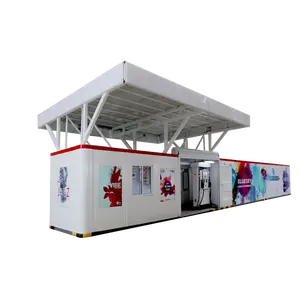 Nieuwe Collectie 40FT Container Brandstof Station Mobiele Containerized Brandstof Brandstof Dispenser Voor Tankstation