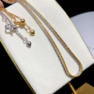 อุปกรณ์ทำเครื่องประดับมุกเงินแท้ S925 ขนาด 45-50 ซม. ชุบแพลตตินัม พร้อมจี้และสร้อยมุกสำหรับทำสร้อยคอเสื้อไหมพรม - Product Image 2