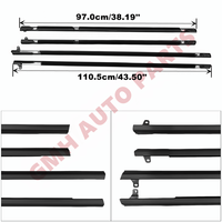 Ensemble de 4 pièces de joints de feutres de balayage de fenêtre extérieure pour Nissan Tiida hayon 5 portes 2004-2010 remplacer #80820/82820-ED000